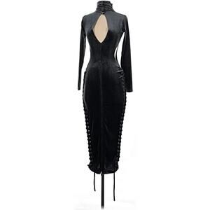 BBX Brand Velvet Cutout Midi Dress UK 6 US 2